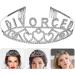 Beavorty Divorced Crown Headband Metal Divorced Letters Tiaras Hair Hoop Party Hair Decorations For Women - Buy Online on GoSupps.com