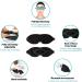 SmelloCat 3D Memory Foam Sleep Eye Mask - Black | Light Blocking, Moisture Wicking for Travel, Yoga & Daylight Sleeping | Unisex Ergonomic Design - Buy Online on GoSupps.com