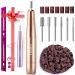 Nail Drill Adjustable Speed 20000RPM Electric Nail Files for Gel Acrylic Nature Nails Portable Manicure Pedicure Set with 6 Drill Bits 31 Sanding Bands E File Gifts for Beginner Girl Women Mum Corded light Gold