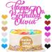 Cake Topper Happy Birthday Cake Topper Personalised Cake Topper Birthday Cake Decoration Customised Any Name Age 1st 10th 16th 18th 20th 21st 30th 40th 50th 60th 70th 80th(Pink) - Buy Online on GoSupps.com