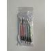 5-Piece Nail Art Pen & Brush Set - Double-Headed Silicone & Acrylic Tools with Rhinestone Handle for DIY Manicure - Perfect for Salons & Home Use - Buy Online on GoSupps.com