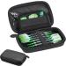 Casemaster Sentinel Dart Case - Holds 6 Darts and Accessories - Black - Buy Online on GoSupps.com