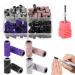 Qianyu 81 Piece Sanding Sleeves Sanding Caps Set Professional Nail Cutter Attachment Nail Sanding Bit Fine Grain Coarse Sanding Belts with Mandrel Bit for Manicure Pedicure White Black Purple Pink