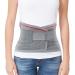 ORTONYX Lumbar Support Belt Lumbosacral Back Brace  Ergonomic Design and Breathable Material - lower back pain relief warmer stretcher - XS/M (Waist 26"-32.2") Gray/Red X-Small/Medium (Pack of 1) Gray/Red