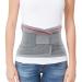 ORTONYX Lumbar Support Belt Lumbosacral Back Brace  Ergonomic Design and Breathable Material - lower back pain relief warmer stretcher - XS/M (Waist 26"-32.2") Gray/Red X-Small/Medium (Pack of 1) Gray/Red