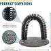FiNeWaY Cat Scratch Arch Kitten Massaging Scratching Scratcher Pet Arch Self Grooming Groomer Shedding Soft De- shedding Bristles Play Post Sisal Nip With Catnip - No More Hair Balls And Shedding Grey - Buy Online on GoSupps.com