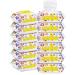 Baby Wipes - HAPPY BUM Saline Baby Wipes, Hypoallergenic, Unscented, 360 Count (12 Packs of 30 Wipes) Saline Nose and Face Wipes