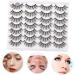 1 Box 5d False Eyelashes Strip Eyelashes Fake Eyelash Dense Eye Short Eyelashes Makeup Lashes Fake Lashes Makeup Supplies Tool Natural Chemical Fiber - Buy Online on GoSupps.com