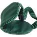 Vehan 100% Pure Natural Mulberry Silk Sleep Mask - Adjustable Strap, Blackout Eye Cover for Sleeping, Travel, Yoga - Dark Green - Buy Online on GoSupps.com