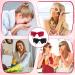 Greoer Red Bowknot Hairband Soft Cloth Red Ribbon Headband Elastic School Uniform Bow Headband Hair Accessories for Girls and Women Ideal for School Birthday Halloween Costume Daily Decoration - Buy Online on GoSupps.com