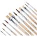 Brunnen 1048929 Set of school brushes (12 pieces natural hair) 1 L - Buy Online on GoSupps.com