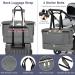 Shop Large Diaper Bag Set - 7 Piece Multifunctional Baby Organizer with Portable Changing Pad & Pacifier Bag - Dark Gray Travel & Hospital Bag - Buy Online on GoSupps.com