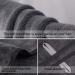 Kinhwa Microfiber XXL Hair Towel - Quick-Drying Super Absorbent & Soft for Long Hair | 61cm x 112cm - Gray - Buy Online on GoSupps.com