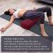 Premium Simian Yoga Bolster Pillow - Supportive Rectangular Cushion with Velvet Cover - Washable & Skin-Friendly - Ideal for Restorative & Yin Yoga - Burgundy - Buy Online on GoSupps.com