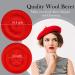 Women's Winter Wool Beret Hat with Stylish Scarf - Black/Red/Beige/Wine Red - Buy Online on GoSupps.com