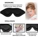 Luxury Sleep Eye Mask for Men & Women - Black Concave Molded Night Sleep Mask - Comfortable Cover for Travel, Yoga, Nap - 3D Contoured Cup Sleeping Mask & Blindfold - Buy Online on GoSupps.com