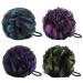 VANKINE Loofah Bath and Shower Sponge 4-Pack (75g/pcs) Large Mesh Pouf Exfoliating Bath Sponge Body Scrubber Puff