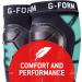 G-Form Pro-S Vento CE Football Shin Guards Black/Mint L | Lightweight Protection for Soccer Players - Buy Online on GoSupps.com