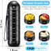 Weekly Pill Organizer - Stackable Aluminium Alloy Moisture Proof & BPA Free 7-Day Compartment for Vitamins Fish Oil & Supplements - Black - Buy Online on GoSupps.com