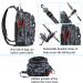 PLUSINNO Fishing Backpack Tackle Bag with Rod Holder - Water-Resistant, Ideal Fishing Gifts for Men - Large Black Camo (16.5*10.5*5.5inch) - Buy Online on GoSupps.com