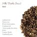 Milk Thistle Seed Organic Tea - Mariadistel Seeds - Silybum Marianum - Shou Mei Fi Milk Thistle Tea Milkthisel Organic Milk Thistle Liver Detox - Buy Online on GoSupps.com