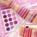 Afflano 15-Color Makeup Palette - Highly Pigmented Matte & Glitter Eyeshadows in Purple Pink and Silver | Perfect for Girls & Women - Buy Online on GoSupps.com