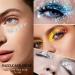 DAGEDA Body Glitter Gel Set - 3 Colors (White Gold Silver) | Chunky Face & Rave Makeup - Sparkle & Shine in Rainbow Metallics - Buy Online on GoSupps.com