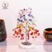 Chakra Tree of Life on Geode Agate Base - Chakra Decor Crystals Necklace - Healing Stones Feng Shui Bonsai Tree - Buy Online on GoSupps.com