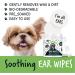 BUGALUGS Dog Ear Cleaner Dog Wipes 100 Biodegradable textured pre-soaked dog ear wipes. Pet Wipes Dog Ear Cleaner Solution Stops Head Shaking Itching & Waxy Ears - Buy Online on GoSupps.com
