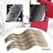 Moresoo Real Hair Extensions Tape In - Blonde & Light Brown Remy Hair 20 Pieces 50g/Pack 40 cm - Invisible & Ideal for Thin or Thick Hair - Buy Online on GoSupps.com