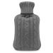 KEPLIN Cosy Hot Water Bottle with Knitted Cover - Relieves Body Aches & Pains Washable Safe & Durable Heating Pad - Ideal Cosy Nights & Gifts - Large 2L (Grey) Grey Knitted