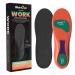 Work Insoles for Women Men Shoe - Welnove All-Day Comfort Memory Foam Shoe Insoles for Plantar Fasciitis Heel Spur Pain - Shock Absorption Shoe Support Inserts for Work Boot M US M: 6-10/W: 7-11 Medium: W 7-11 / M 6-10