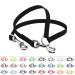 BioThane coupling for two dogs 0.5m long black width selectable coupling leash 0.5 meters black