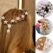 12 Pcs Mini Pearl Flower Hair Clips for Women Girls - Wedding Dance Claw Clips - Buy Online on GoSupps.com
