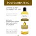 Velona Polysorbate 80 - 7 lb | Food & Cosmetic Grade Solubilizer | All Natural for Cooking, Skin Care, Bath Bombs| Versatile for Sprays, Foaming, and More - Buy Online on GoSupps.com