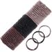 36 Pcs Bracelet Hair Ties for Women Ponytail Holders Bracelets Seamless Hair Elastics Knotted Pony Tails Holder 4 in 1 Design Hair Tie Bracelet Thin Thick Curly Hair Accessories  Black  Gray  Brown