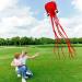 Hengda Kite Octopus Flyer with Long Colorful Tail for Kids - 31 Wide x 157 Long - Large Red Kite - Buy Online on GoSupps.com