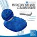 Bathroom Tile Cleaner Brush - Long Handled Scrubber with Replaceable Bristles and Microfibre Pad - Buy Online on GoSupps.com