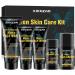 Mens Gifts for Men Mens Skin Care Kit Nourishe & Hydrate Skin w/Face Wash Scrub Lotion Cream Deodorant Mens Stocking Stuffers for Men Unique Christmas Gifts for Men Him Dad Husband Boyfriend Teen Boy Black- Mens Skin Care Kit
