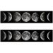 Orange Trading Dartmouth LTD A4 Edible Decor Icing Sheet Moon Phase Border Edible Cake Topper Decoration