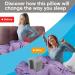 Memory Foam Knee Pillow for Side Sleepers - Contoured Leg Pillow for Spine Alignment & Pain Relief - Grey - Buy Online on GoSupps.com