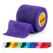 SPORTTAPE Self-Adhesive Football Sock Tape | 5cm x 4.5m - Purple | Cohesive Bandage Sock Wrap Shin Pad Tape | Goalkeeper Wrist Tape & Football Ankle Tape | Pet & Vet Wrap for Dogs - Single Roll Purple 5x450 cm (Pack of 1)