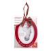 Pearhead Holiday Babyprints Photo Ornament with Clean-Touch Ink | Christmas Baby Footprint Ornament | Perfect Holiday Gift for the Family | Double-Sided Baby Christmas Ornament in Red Ink - Buy Online on GoSupps.com