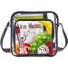 Clear Crossbody Bag - Stadium Approved Messenger Shoulder Bag for Work, Concerts & Sports Events - Buy Online on GoSupps.com