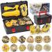 3T6B Martial Arts Starter Set - 12 Piece Bay Battling Tops with Burst Turbo Launcher & Arena Toy for Kids (Gold) | International Shipping Available - Buy Online on GoSupps.com