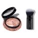 LAURA GELLER NEW YORK Baked Bronze-N-Brighten Bronzer Powder Fair + Retractable Airbrush Kabuki Brush