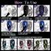 Mizhse Cat Eye UV Gel Nail Polish Set - 6 Vibrant Colors 9D Effect DIY Nail Art | Glitzer & Reflection | 10ml - Buy Online on GoSupps.com