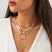 Oralgos Elegant V-shaped Snake Chain Necklace | Chic Choker with Long Fringes & Tassels for Collarbone Style - Buy Online on GoSupps.com