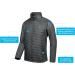 Buy Little Donkey Andy Insulated Hiking Jacket for Men - Breathable Thermal Running Hybrid - Lightweight & Warm in N-Gray | International Shipping Available - Buy Online on GoSupps.com