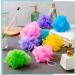 80 Pack Colorful Small Shower Loofahs Pouf - Exfoliating Body Scrubber for Shower, Travel - Men, Women, Baby - 5 Mixed Colors - Buy Online on GoSupps.com